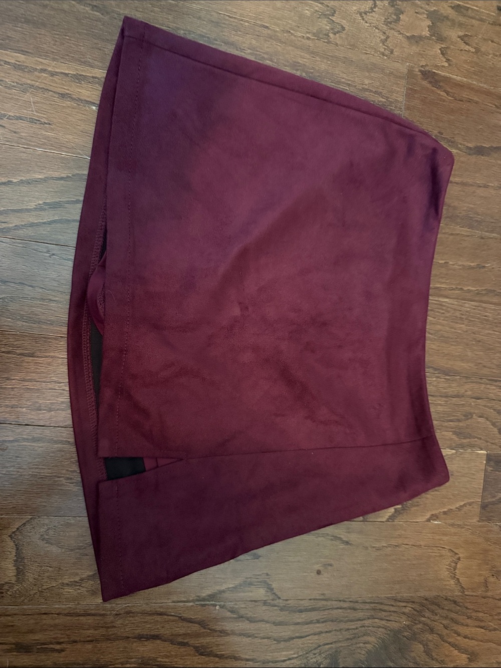 fab'rik Burgundy Mini Skirt